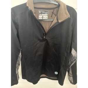 ScentLok Technologies Mens Medium Quarter Zip Fleece Lined Hunting Pullover